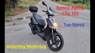 Kymco Agility City 125 Top Speed [upl. by Reeher]