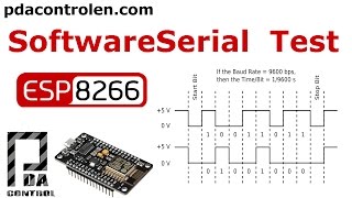 ESP8266 12E NodeMCU amp SoftwareSerial  PDAControl [upl. by Katt]