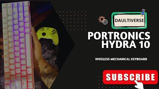 Portronics Hydra 10 Mechanical wireless keyboard InDepth Review in Hindi All feature explained [upl. by Naujit816]