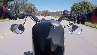 Harley Davidson  Sportster Iron 883 Thunderheader Exhaust Pure Sound [upl. by Nalepka273]