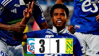 Strasbourg  Nantes 31 Résumé Ligue 1 202425 [upl. by Walburga]