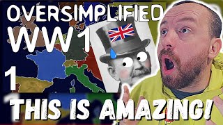 WATCHING OverSimplified for the FIRST TIME WW1  Oversimplified Part 1 REACTION [upl. by Nosiaj]