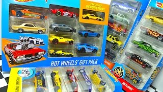 Hot Wheels Unboxing 9Car Gift Pack HW Flames Speed Graphics And Hot Trucks 5Car Sets [upl. by Phaedra]