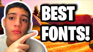 BEST FREE FONTS For Fortnite Thumbnails  2020  YouTube thumbnail fonts [upl. by Jacobo]