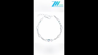 GN2024092004 Precious pearl bracelet Black Rutilated Quartz womens fashion jewelry [upl. by Humble]