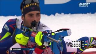 Martin Fourcade  Relais Mixte Oslo 2016 [upl. by Rubi]