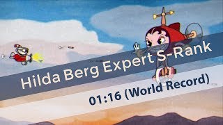 Cuphead  Hilda Berg Expert SRank  World Record Speedrun 0116 Current Patch [upl. by Yatnohs484]