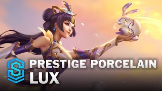 Prestige Porcelain Lux Skin Spotlight  League of Legends [upl. by Lathe]