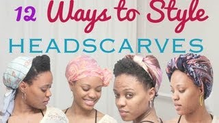 12 Ways to Style a Head Scarf [upl. by Clerc]