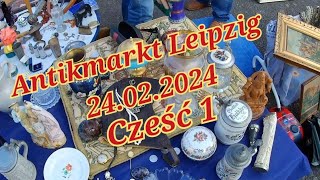 Antikmarkt Leipzig 24022024  flohmarkt targ staroci [upl. by Lisabet]