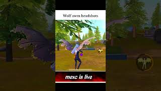 Wolf running headshot bgmi youtubeshorts [upl. by Ardeha]