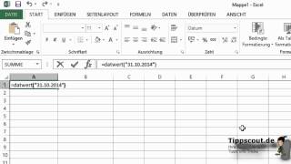 Excel Tage bis zu einem Datum zählen [upl. by Enal]