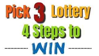 😱4 Steps to Win Pick 3 Lottery [upl. by Yrocal]