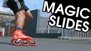 HOW TO MAGIC SLIDE ON INLINE SKATES  TRISKATING TUTORIAL [upl. by Eyar]