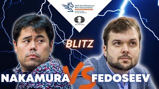 Nakamura vs Fedoseev  World Blitz 2022 [upl. by Leyla308]