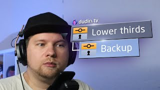 Lower thirds in Vizrt 4 — Efficient backup [upl. by Ahsineg294]