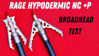 RAGE HYPODERMIC NC P 125 gr Broadhead Test [upl. by Gipson652]