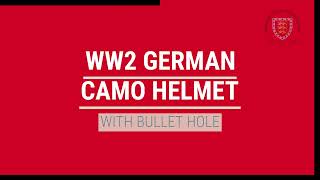 WW2 German Afrika Helmet  With Bullet Hole [upl. by Korella]