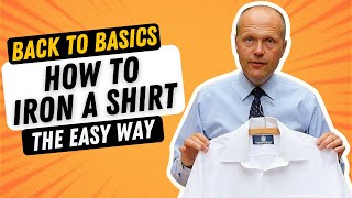 HOW TO IRON A SHIRT  BACKTOBASICS SKILLS [upl. by Yrnehnhoj]