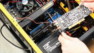 ASUS XonarDG 51 Sound card Install [upl. by Ertha]