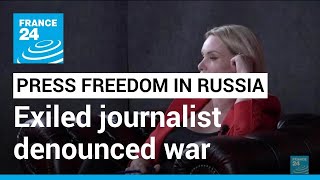 Limits on press freedom in Russia Exiled Ovsiannikova famous for denouncing invasion • FRANCE 24 [upl. by Dinnage]