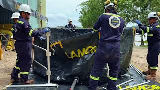 Lamors rapid response to oil spill in Puinahua river in Peru [upl. by Landsman209]