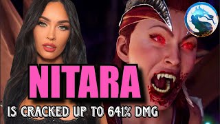 MK1 NITARA COMBOS ARE INSANE UP TO 641 🔥 🔥 🔥 VARIOUS KAMEOS mk1 meganfox [upl. by Aeneus]