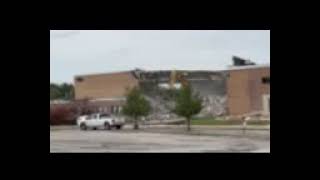 Cloverleaf high school demolition [upl. by Adlai709]