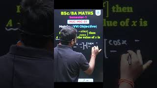 🔥Top VVI Matrix Questions  BSCBA Maths Semester 1 – Must Know for Exam [upl. by Gery]