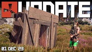 All about the new shelters and Legacy bow  Rust Update 1st December 2023 [upl. by Ratep]