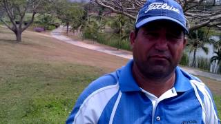 Asian Tour Qualifying School Final Stage Rd 3 interview with Pakistans Muhammad Munir [upl. by Filippa]