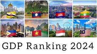 GDP Ranking of ASEAN 2024 [upl. by Etnuahs633]