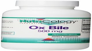 Nutricology Ox Bile 500 mg 100 Vegetarian Capsules [upl. by Sral296]