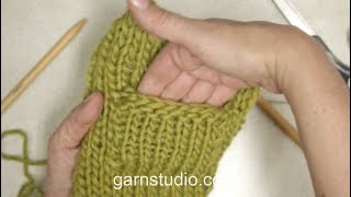 How to knit a pocket on the outside [upl. by Nairred]