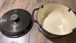 Lodge 6Qt Enameled Dutch Oven castiron lodgecastiron [upl. by Ahsal]