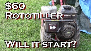 Used TroyBilt Super Bronco Rototiller  Will it start [upl. by Fornof901]