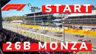 Monza 2022 F1 Italian Grand Prix  Start at grandstand 26B [upl. by Nottnerb]