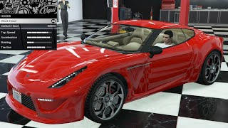 GTA 5  Grotti Carbonizzare Full Customization Paint Job Guide [upl. by Tterej]