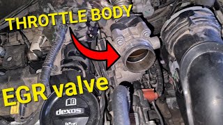 EGR Valve And Throttle Body Cleaning  OpelVauxhall Mokka 16CDTI [upl. by Ynove]