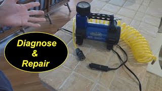 How to Diagnose amp Fix a 12 Volt Air Compressor  Air Inflator [upl. by Ilojna]