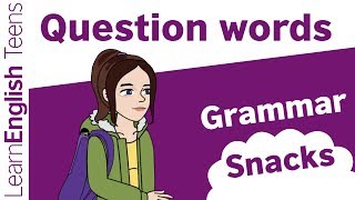 Question words in English  English grammar lessons [upl. by Nehgem439]