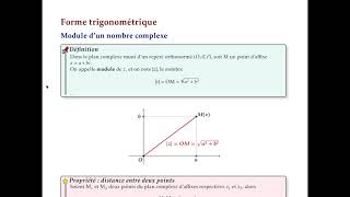 Module et argument dun nombre complexe [upl. by Yecnahc]