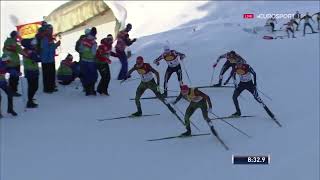 201617 combinata 5 km Seefeld Triple  Rydzek Frenzel Costa [upl. by Neidhardt]