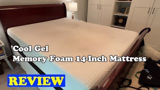 Cool Gel Memory Foam 14Inch Mattress REVIEW  Preview before buying [upl. by Acile]