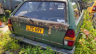 1982 VW Passat B2 estate owned 15 years now sat in reclamation yard 5 years plus barn finds [upl. by Aittam]