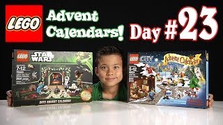 LEGO CITY Advent Calendar amp LEGO STAR WARS Advent Calendar DAY 23  2013 Set 60024 amp 75023 [upl. by Lindon]