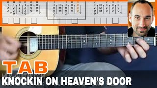 Guitar Cover  Tab quotKnockin On Heavens Doorquot by MLRGuitar [upl. by Silvie]