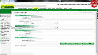 KVB to KVB Money Transfer in Net Banking  KVB Money Transfer Online  Tamil Technic [upl. by Nwahc]