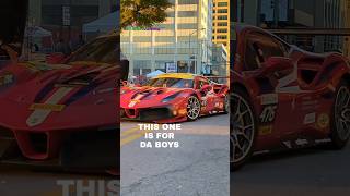 Ferrari Racing Action at Chattanooga Motorcar Festival exotic wow shorts [upl. by Annig]