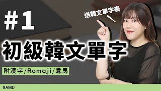 有PDF］基本韓文單字 200 個  發音 amp 韓文漢字 韓文TOPIK 初級必記 按連結下載單字表  韓文 韓文發音 韓語 한국어語言學習 韓文 [upl. by Kory]